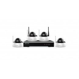 HIKVISIONKIT 4CAMERE DOME+1NVR+1HDD WIFI 4MP