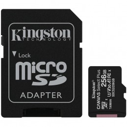 KINGSTONKingston 256GB micSDXC Canvas Select Plus 100R A1 C10 Card + ADP EAN: 740617298710