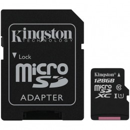 KINGSTONKingston 128GB micSDXC Canvas Select Plus 100R A1 C10 Card + ADP EAN: 740617298703
