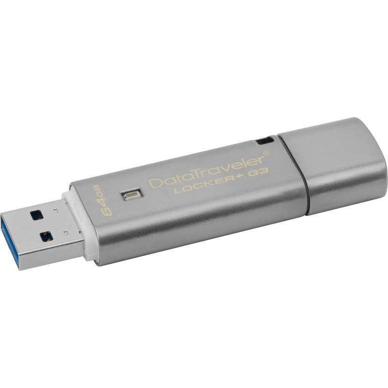 KINGSTONUSB 64GB USB 3.0 DT LOCKERG3 DTLPG3/64GB