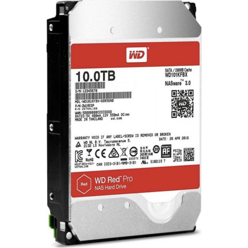 WDWD HDD3.5 10TB SATA WD102KFBX RED PRO