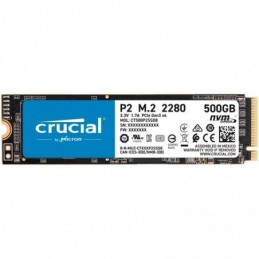 CRUCIAL P2 500GB SSD, M.2 2280, PCIe Gen3 x4, Read/Write: 2300/940 MB/s, Random Read/Write IOPS: 95K/215K